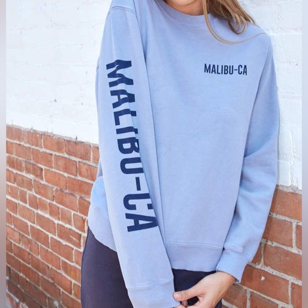 John Galt Malibu CA Blue Crewneck Sweatshirt